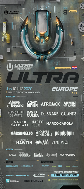 ULTRA EUROPE REVEALS PHASE 2 LINEUP!