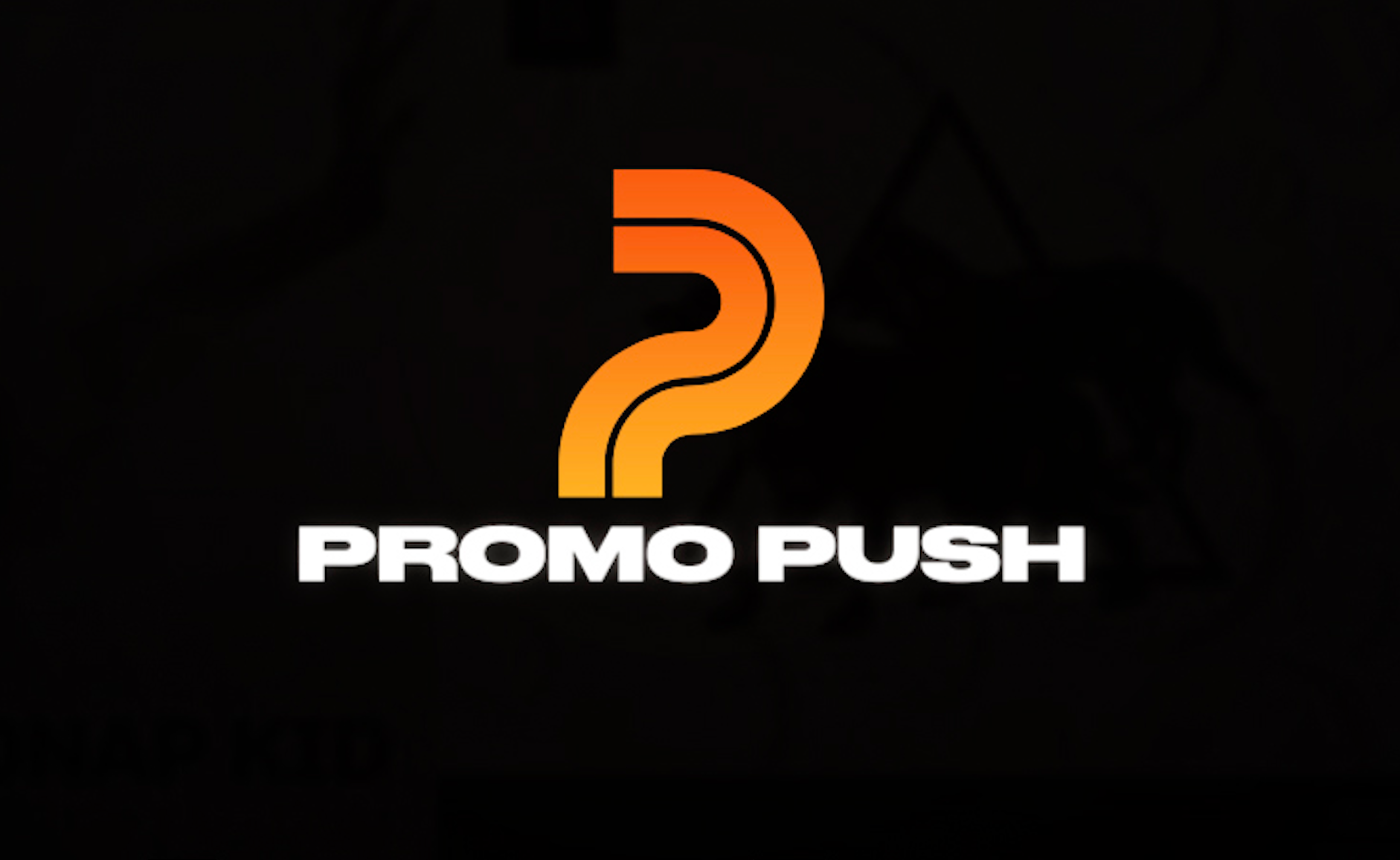 promo-push-logo Promo Push logo with an orange gradient P icon above white Promo Push lettering on a black background